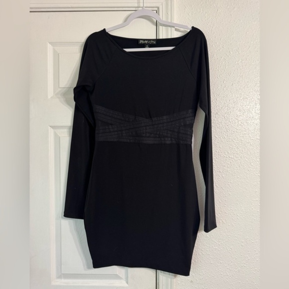 Elizabeth and James size large Elegant Black Dress